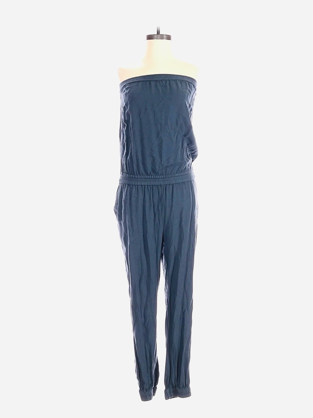 Aritzia Talula Strapless Jumpsuit, Blue - Gray, size XS